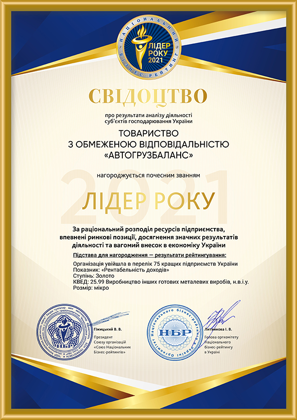 Лідер року 2021